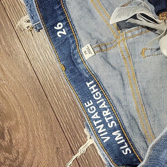 J CREW VINTAGE SLIM STRAIGHT LEG JEANS, 2 (26) - Picture 2 of 4